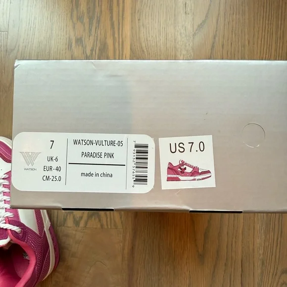 AllStarElite - Watson Sneakers Pink & White Embellished Women's Sneakers W9 / M7 - Picture 6 of 7